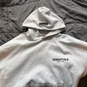 Fear of God Essentials Hoodie Light Heather Grey